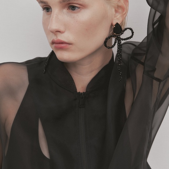 Massimo Dutti Organza Bomber Jacket S - STUDIO - Picture 5 of 16